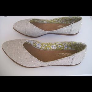 Tom grey  chambray jutti flat